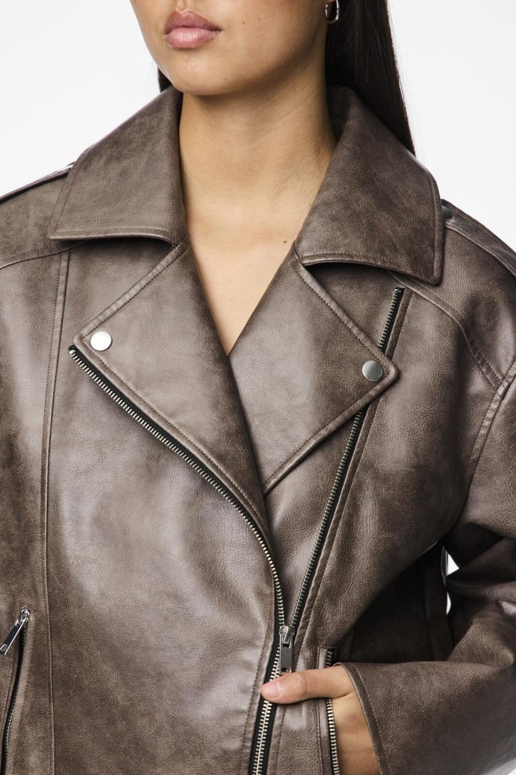 Pieces Pcsadie Ls Pu Jacket 17155328