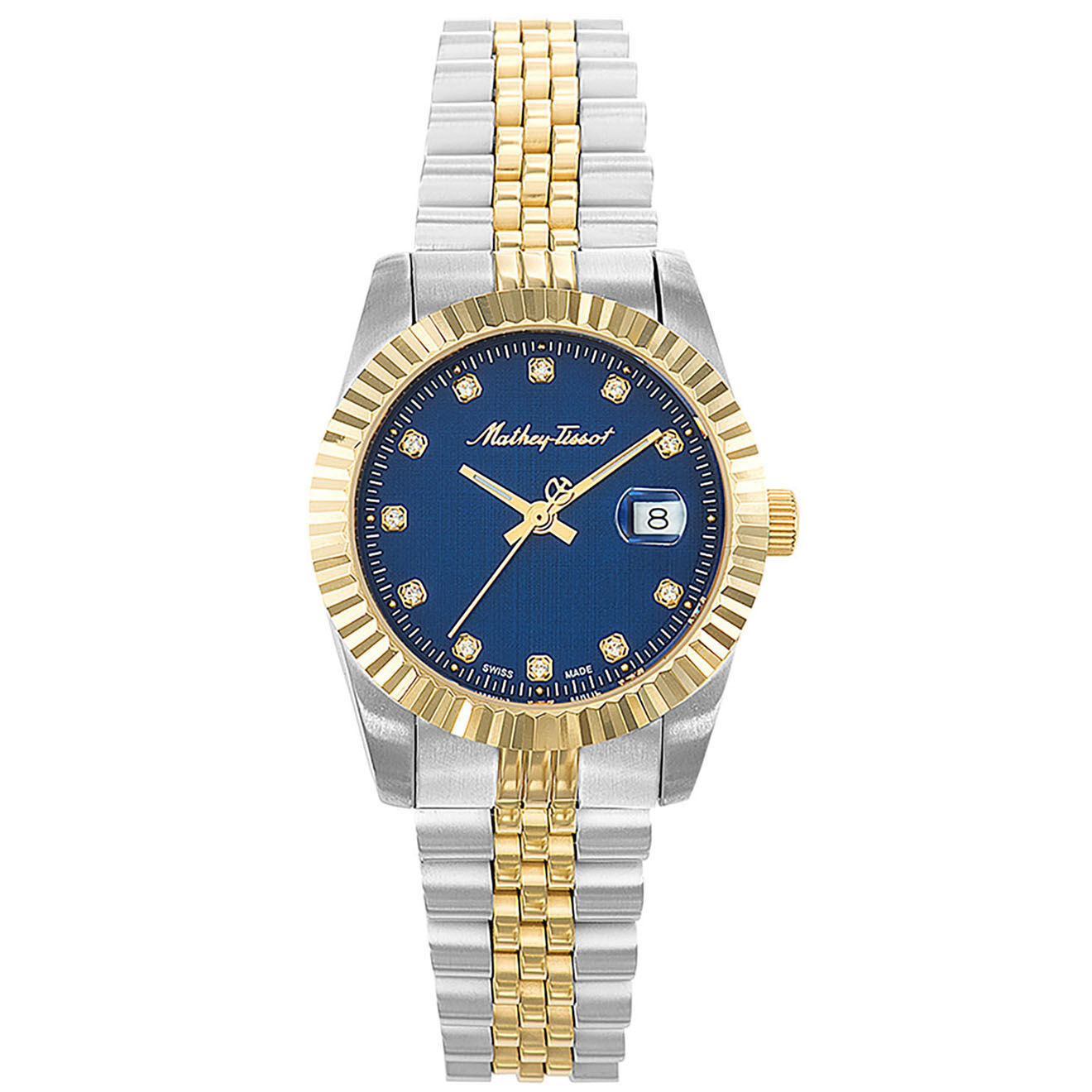 Mathey-Tissot Montre Femme Quartz en Acier Mathy III argenté/doré