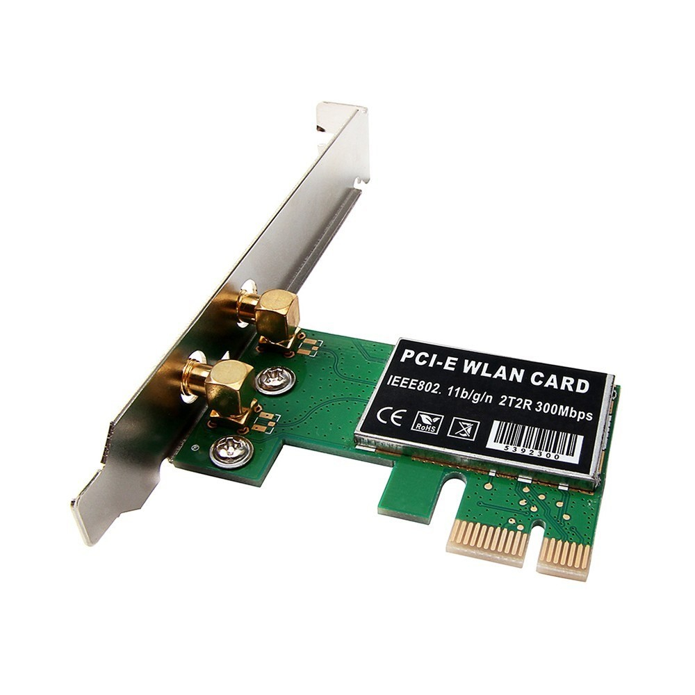 (1200Mbit/s) 5.8Ghz / 2.4Ghz Dualband PCIe x1 WiFi Wireless Netzwerkkarte für PC / Computer Adapter - Schwarz