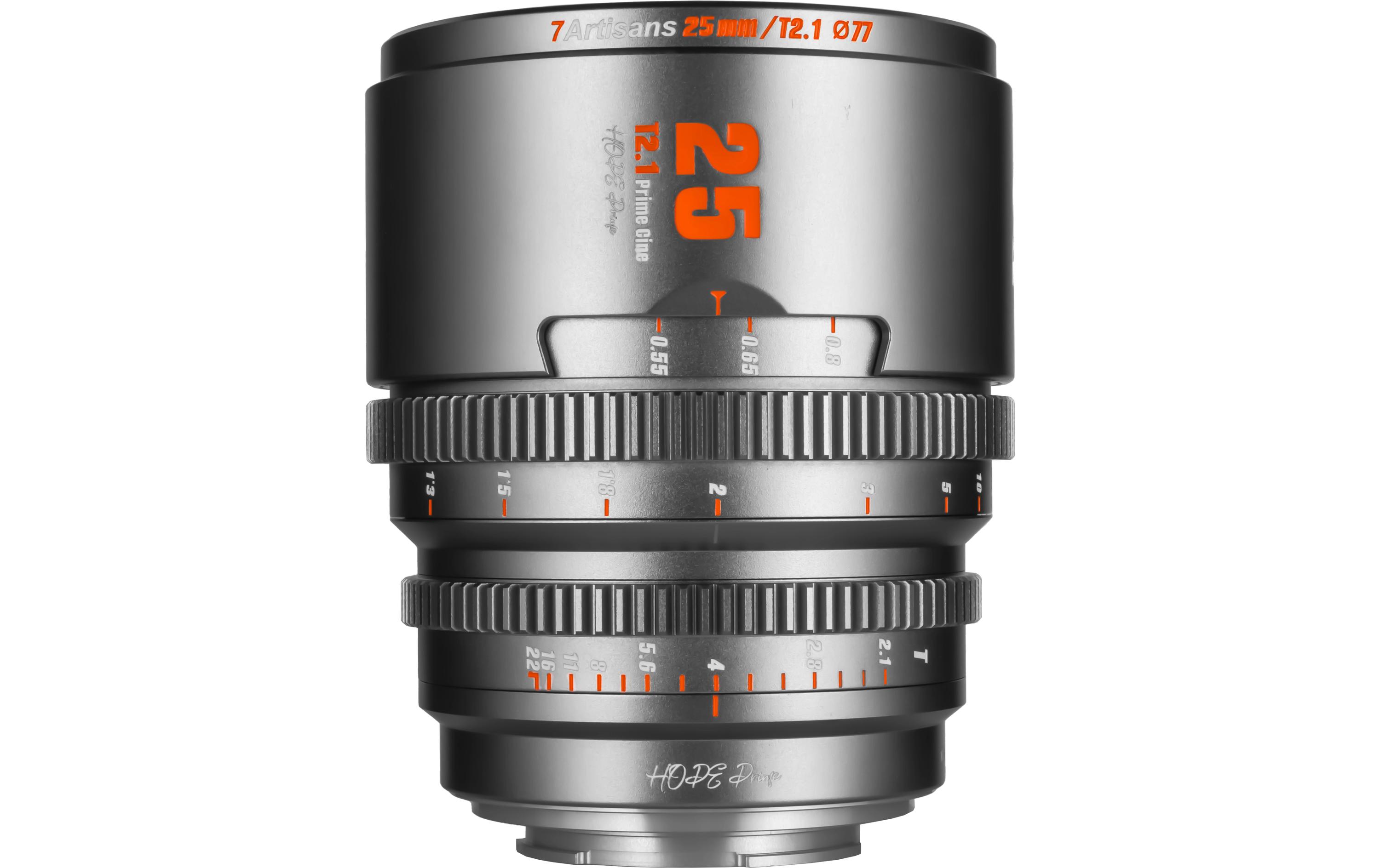 Festbrennweite 25mm T/2.1 – Fujifilm X-Mount<br>Kompaktes, leichtes Objektiv für Kameras mit Super35-Sensoren