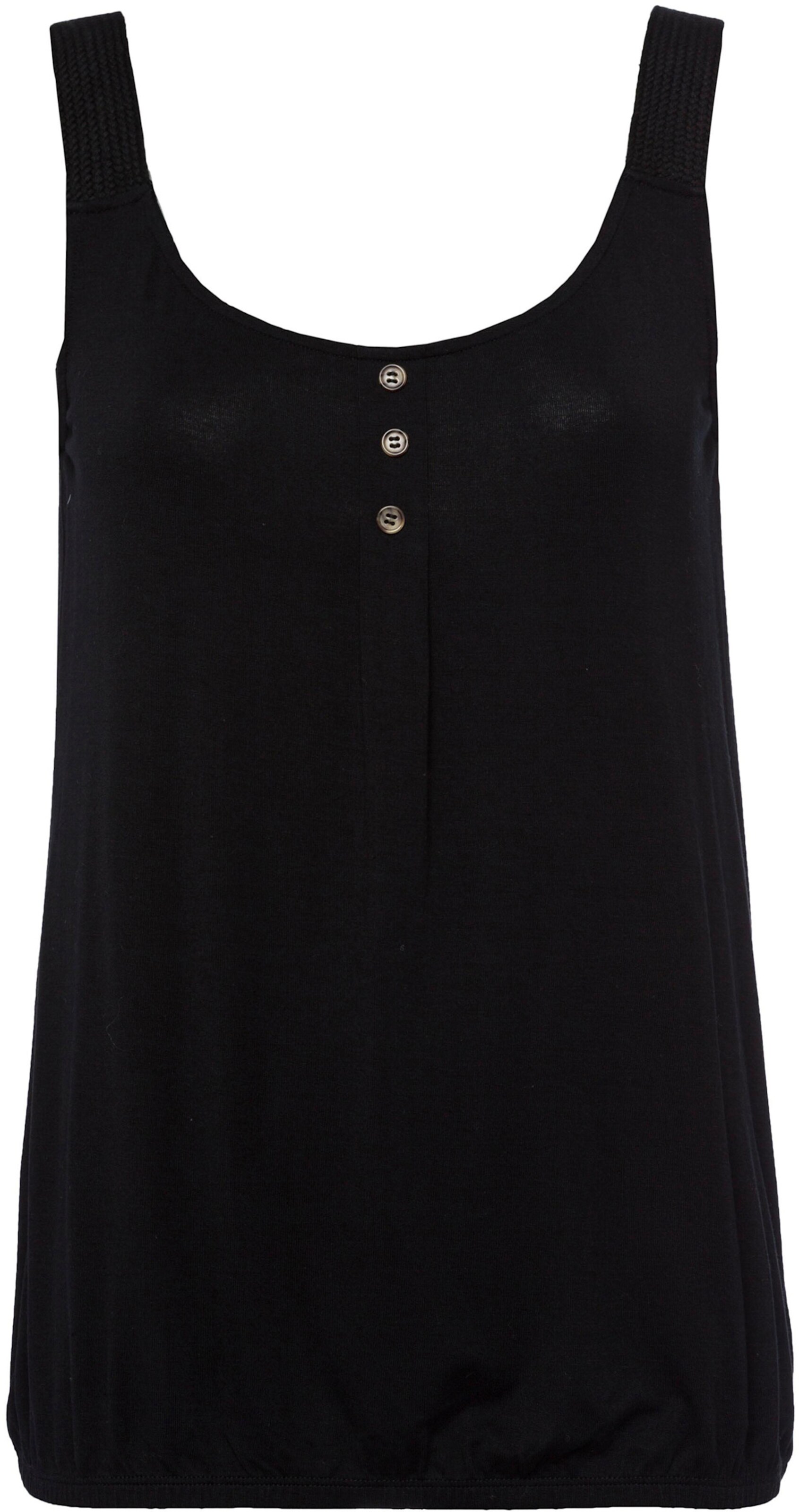 LASCANA Strandtop in creme, schwarz