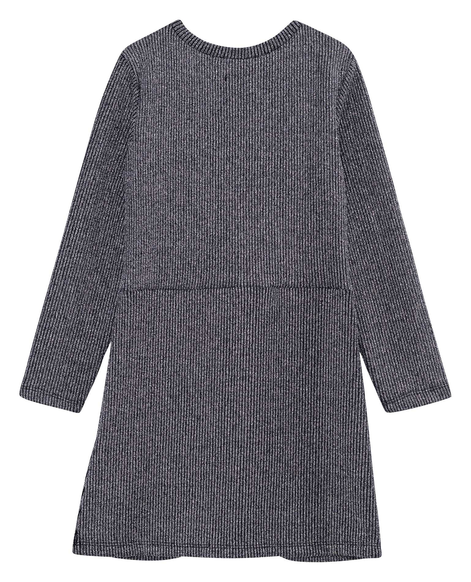 Robe courte droite col rond| Noir