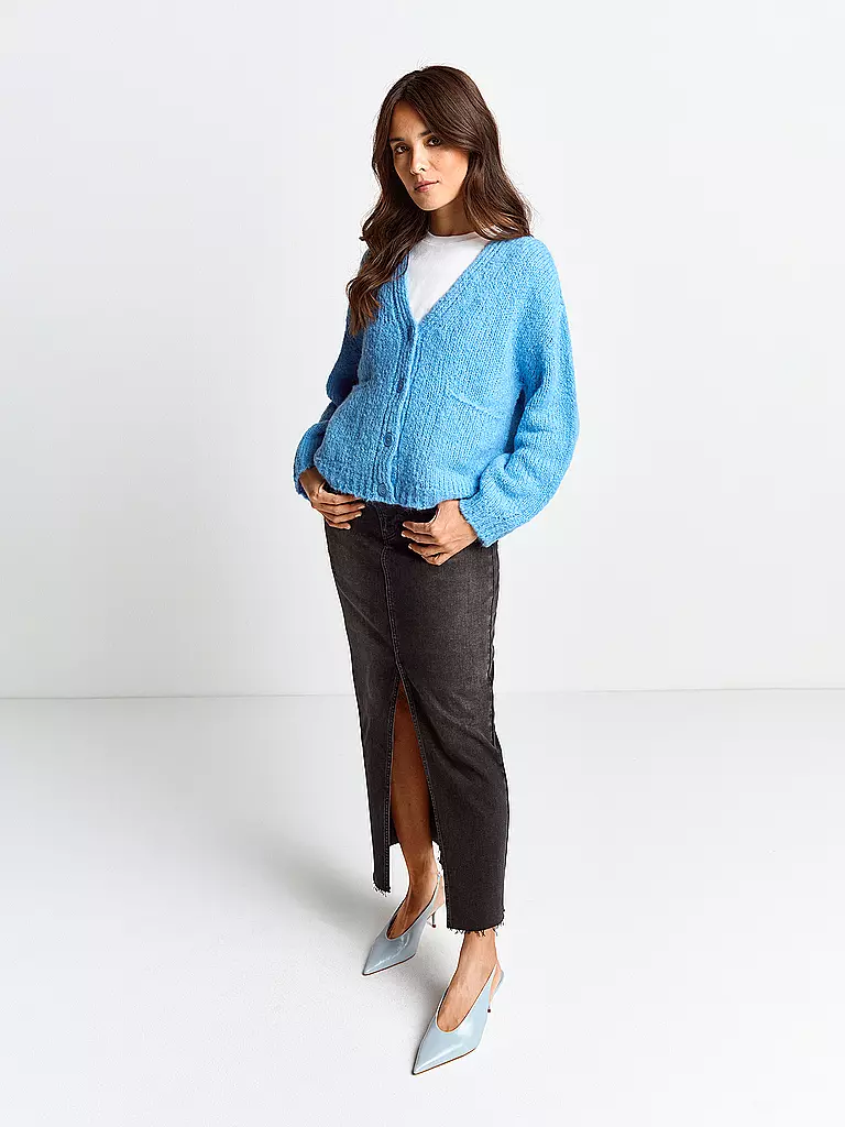RICH & ROYAL Strickjacke blau