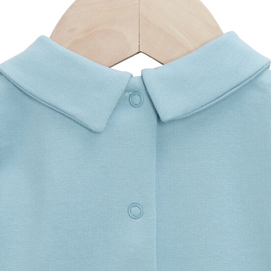 Mon Petit Nuage Polo manches courtes   Nuage bleu        de               P'tit bisou