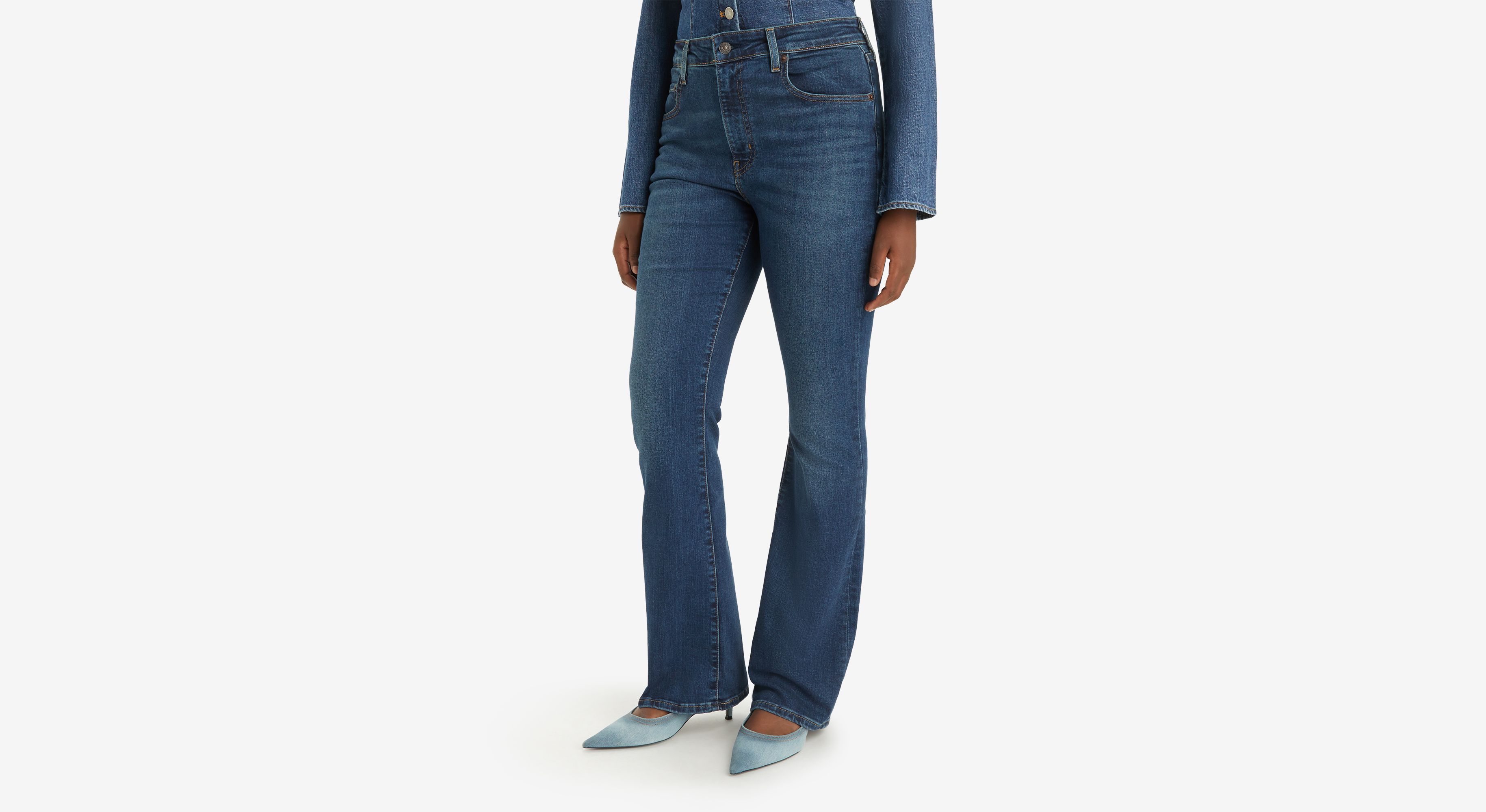 Jean 725™ taille haute bootcut - Dark Indigo Worn In - Bleu