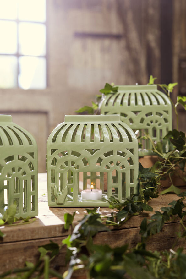 Kähler Orangery Lyshus H16 spring leaf Grøn
