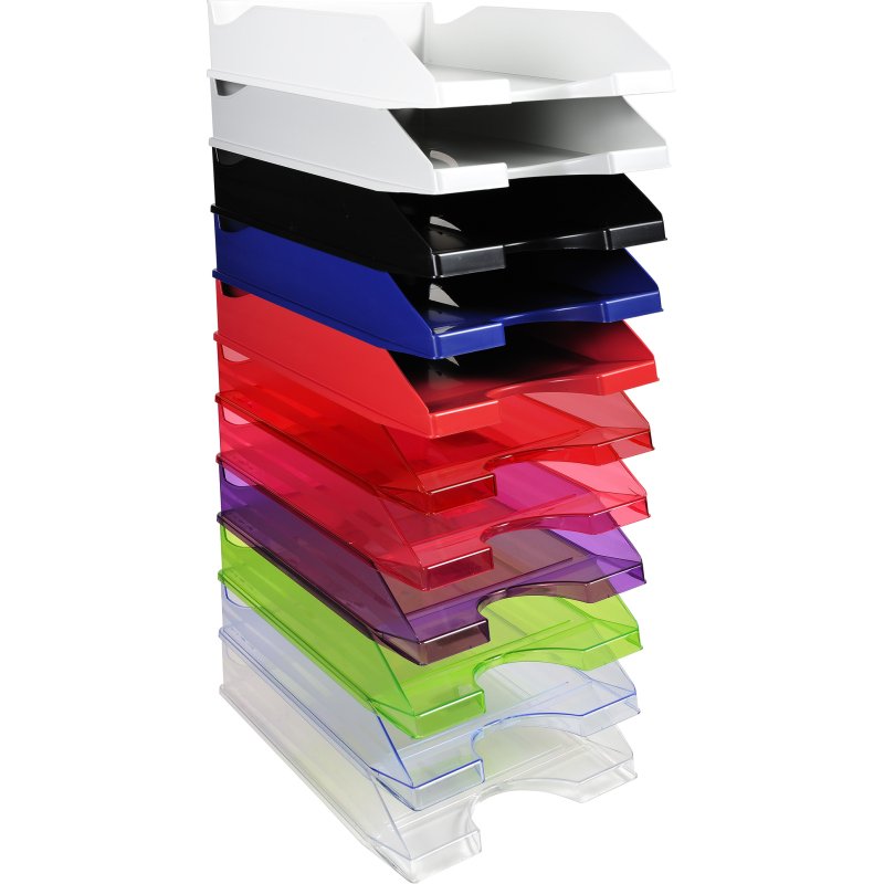 Corbeille à courrier Ecotray Ecoblack noir
