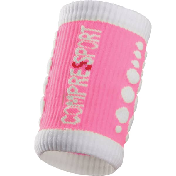 Bandeau running COMPRESSPORT SWEATBANDS 3D.DOTS PINK/WHITE