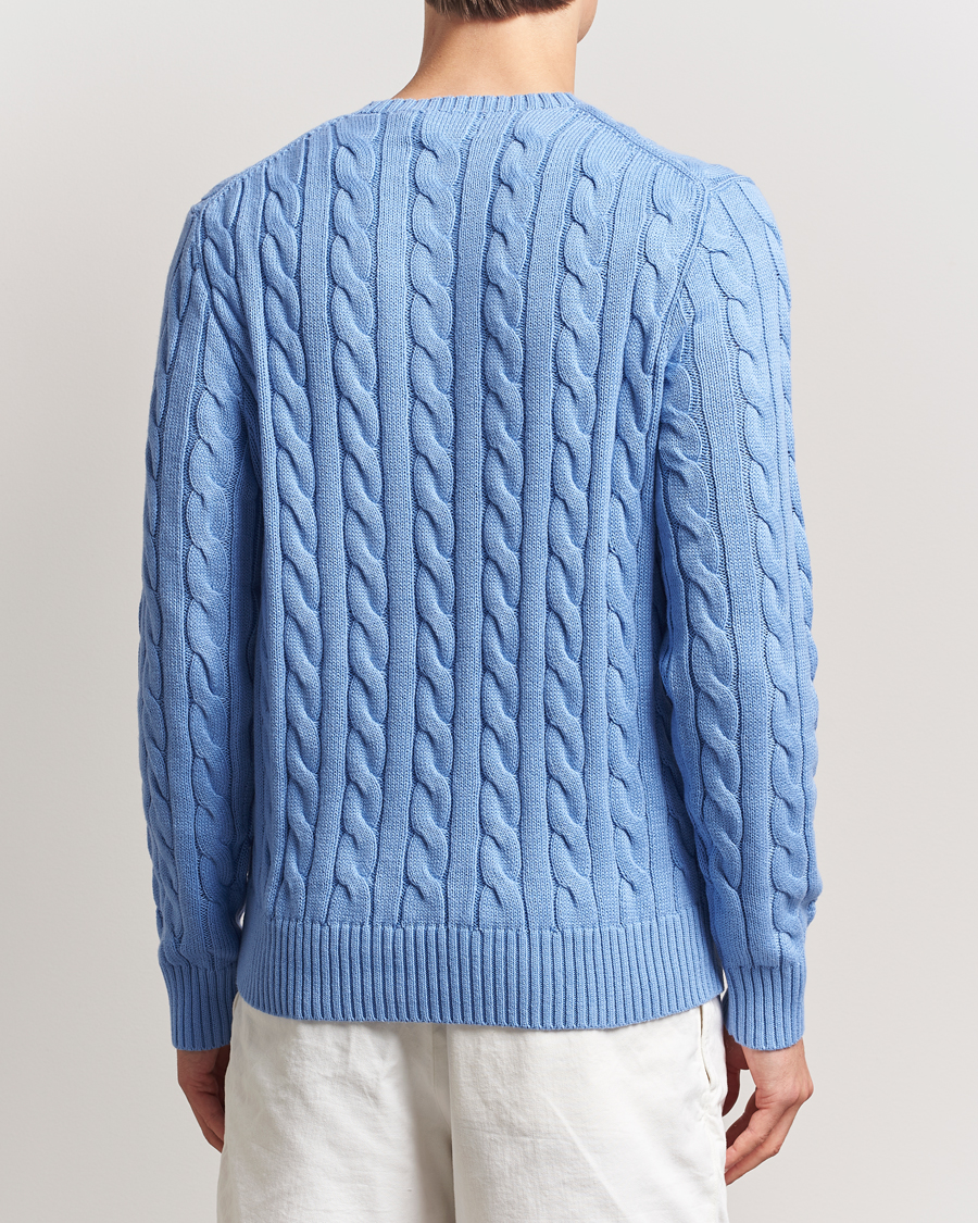 Polo Ralph Lauren Cotton Cable Pullover New Litchfield Blue