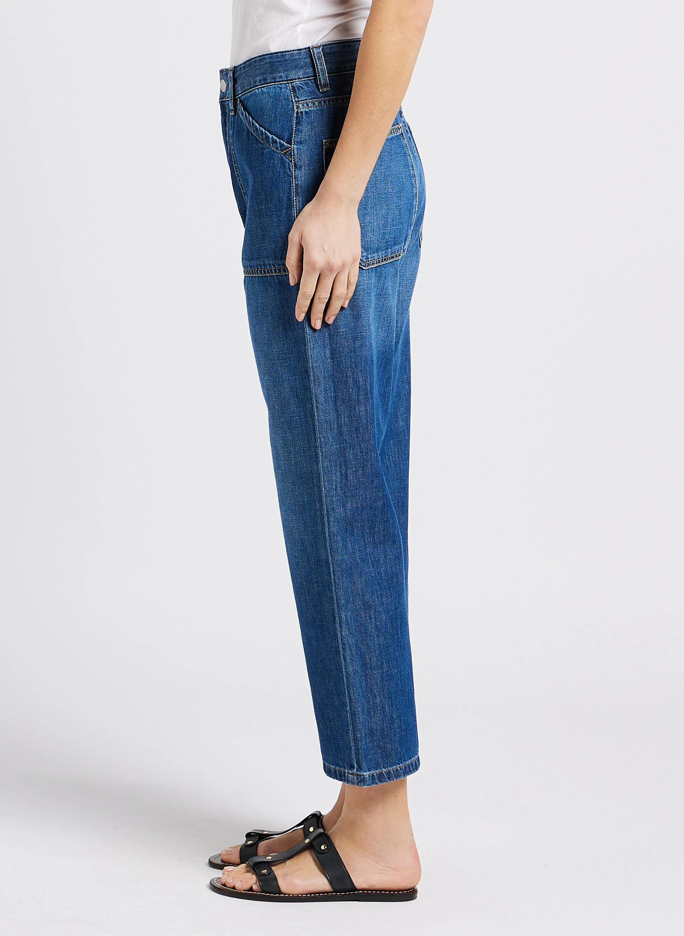 EDDY - Jean droit en coton | Bleu