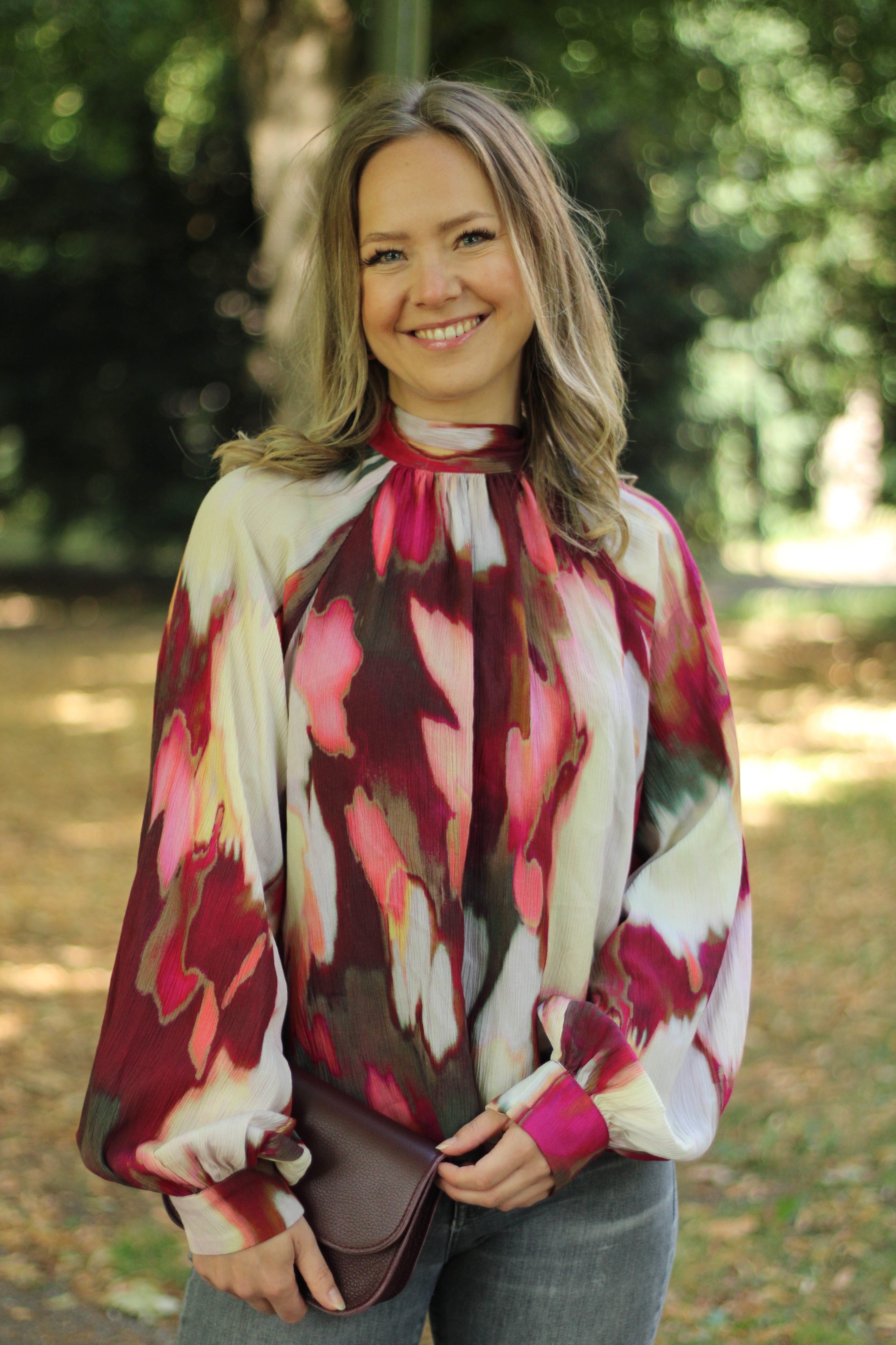 Rino & Pelle - Lieke Blouse With Tie Neck - Pink Shadow
