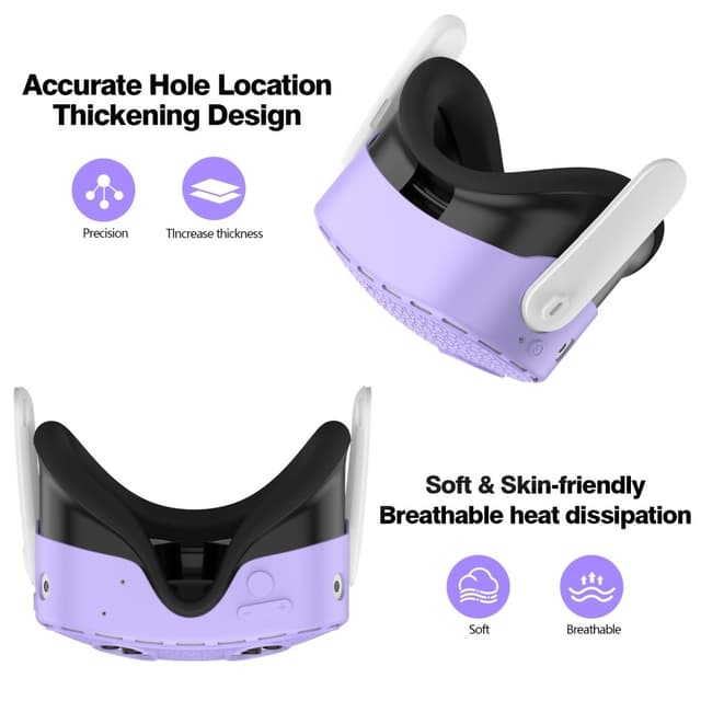 Til Meta Quest 3S beskyttende etui VR Headset Silikone Cover