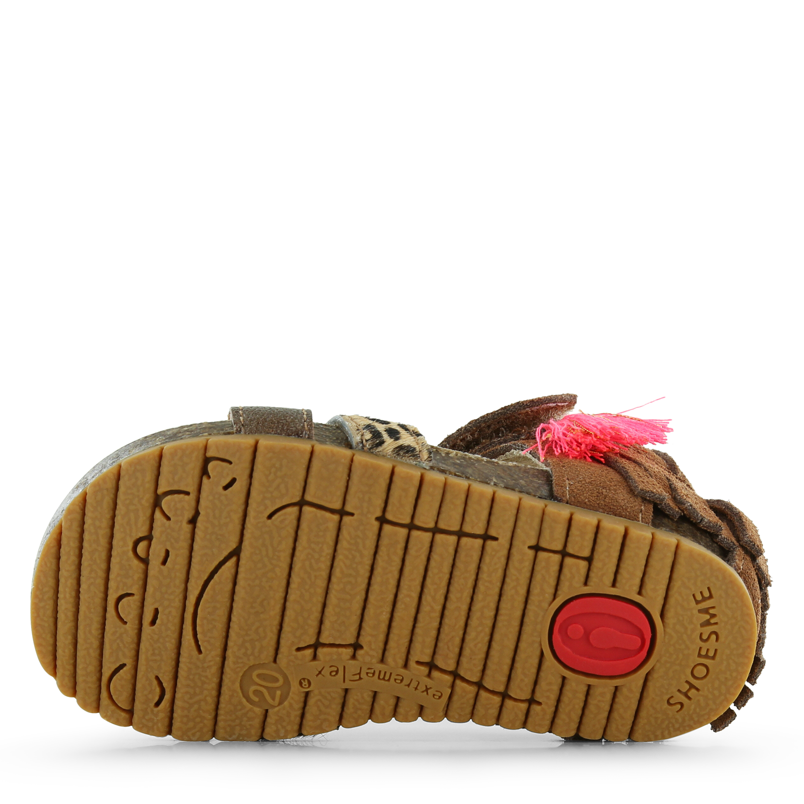 Shoesme bruine sandaal Ponyhair, Suède | Meisjes schoenen
