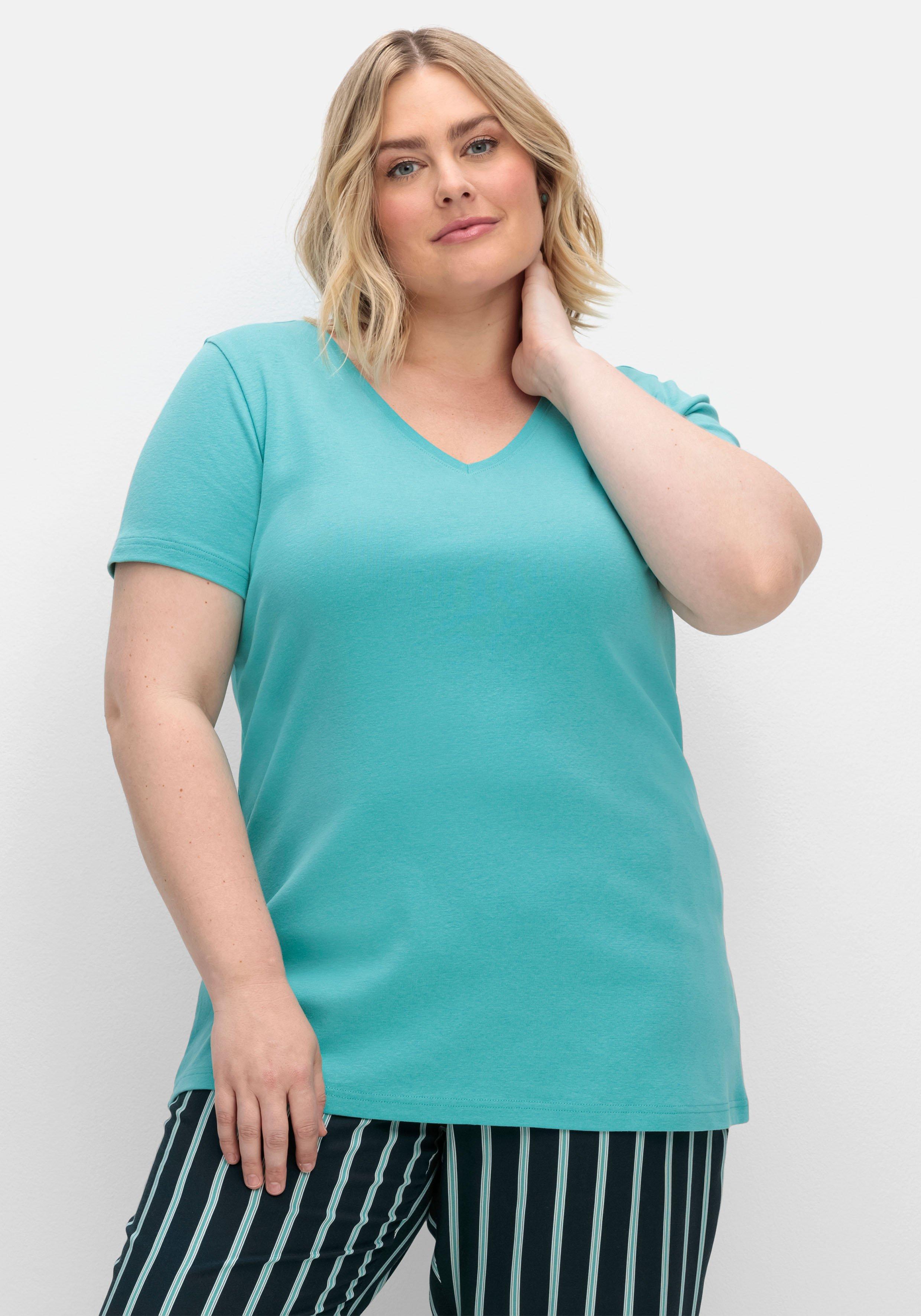 Doppelpack Shirts mit V-Ausschnitt