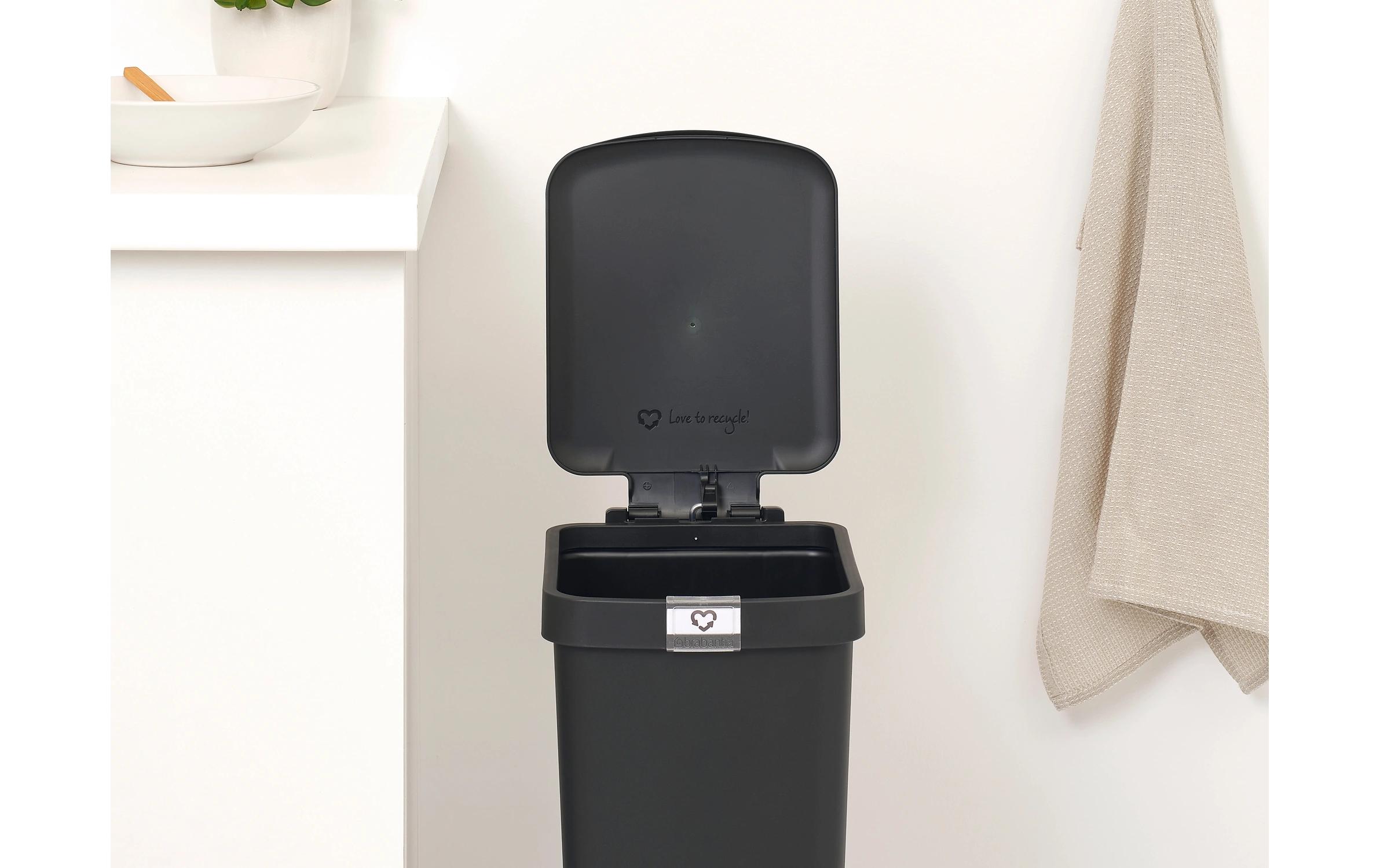 Recyclingbehälter StepUp 16 l, DunkelgrauTreteimer für Recyclingmaterialien