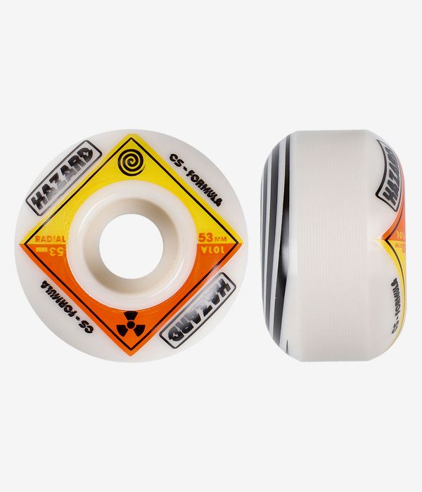 Madness Hazard Bio CS Radial Rollen (white) 53mm 101A 4er Pack