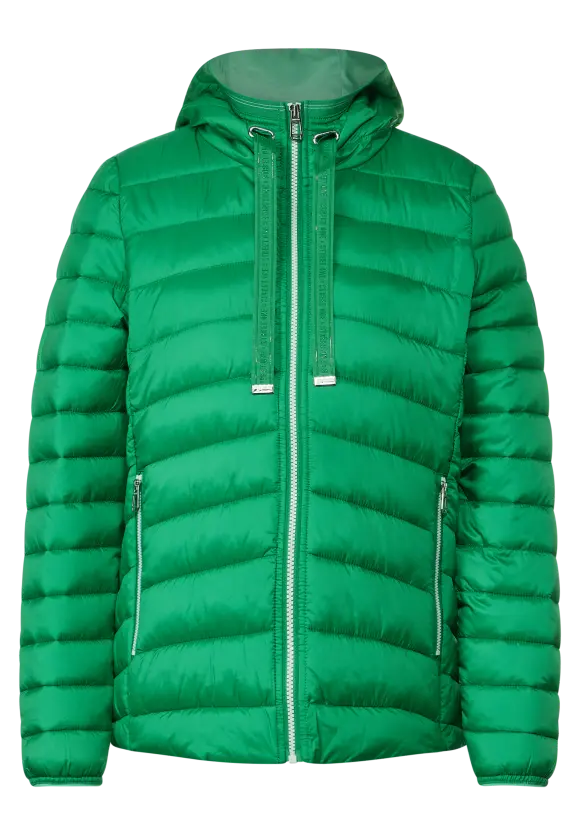 Kurze Steppjacke - arty green
