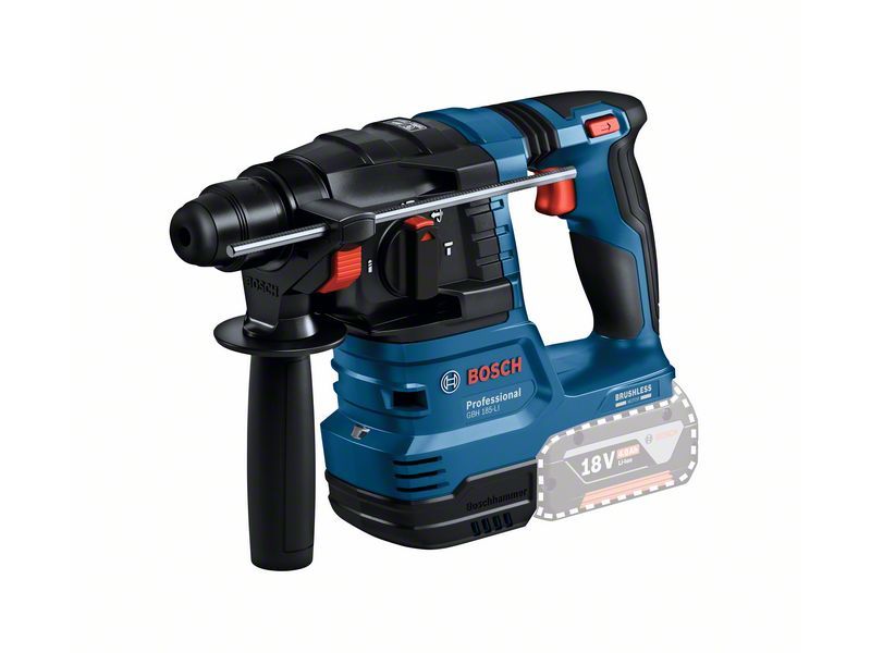 Bosch Professional Akku-Werkzeugset 18 V Combo Kit Set bestehend aus Akku-Bohrschrauber, Akku-Winkelschleifer und Akku-Bohrhammer mit SDS plus