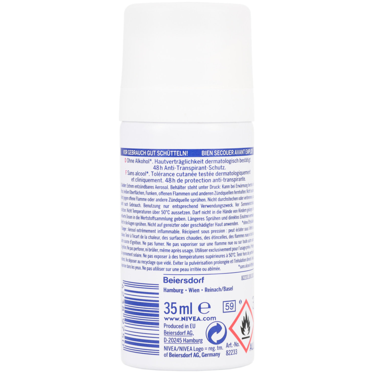 Nivea Deo Black & White Invisible Clear Spray Female
