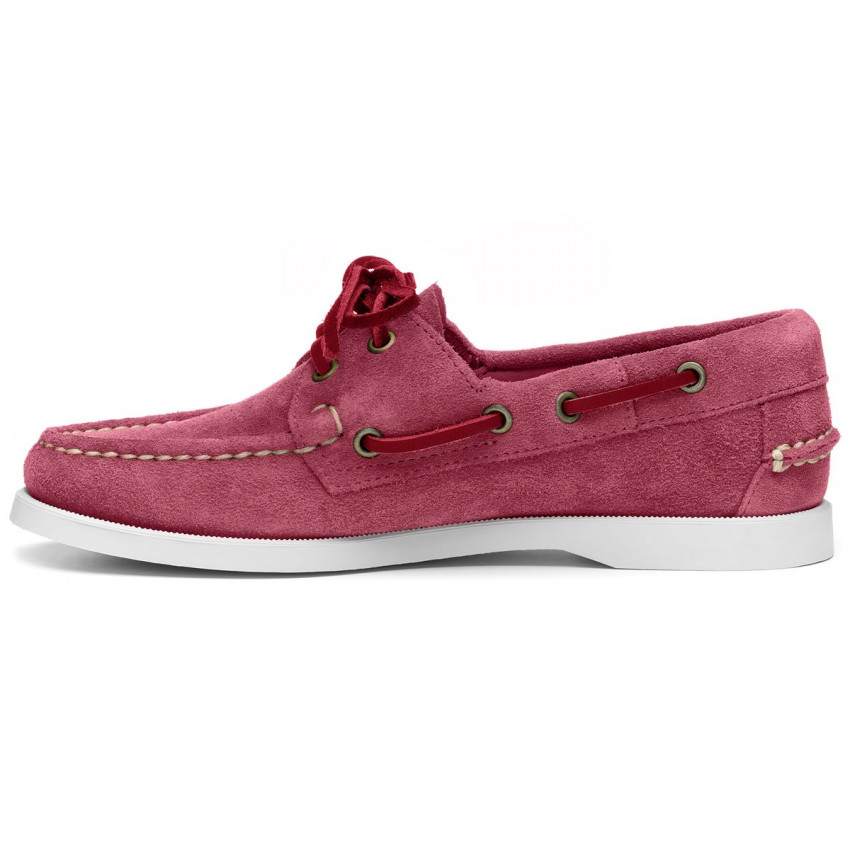 DOCKSIDES PORTLAND FLESH OUT ROSE CUPCAKE-Chaussures bateau pour femme en cuir suede