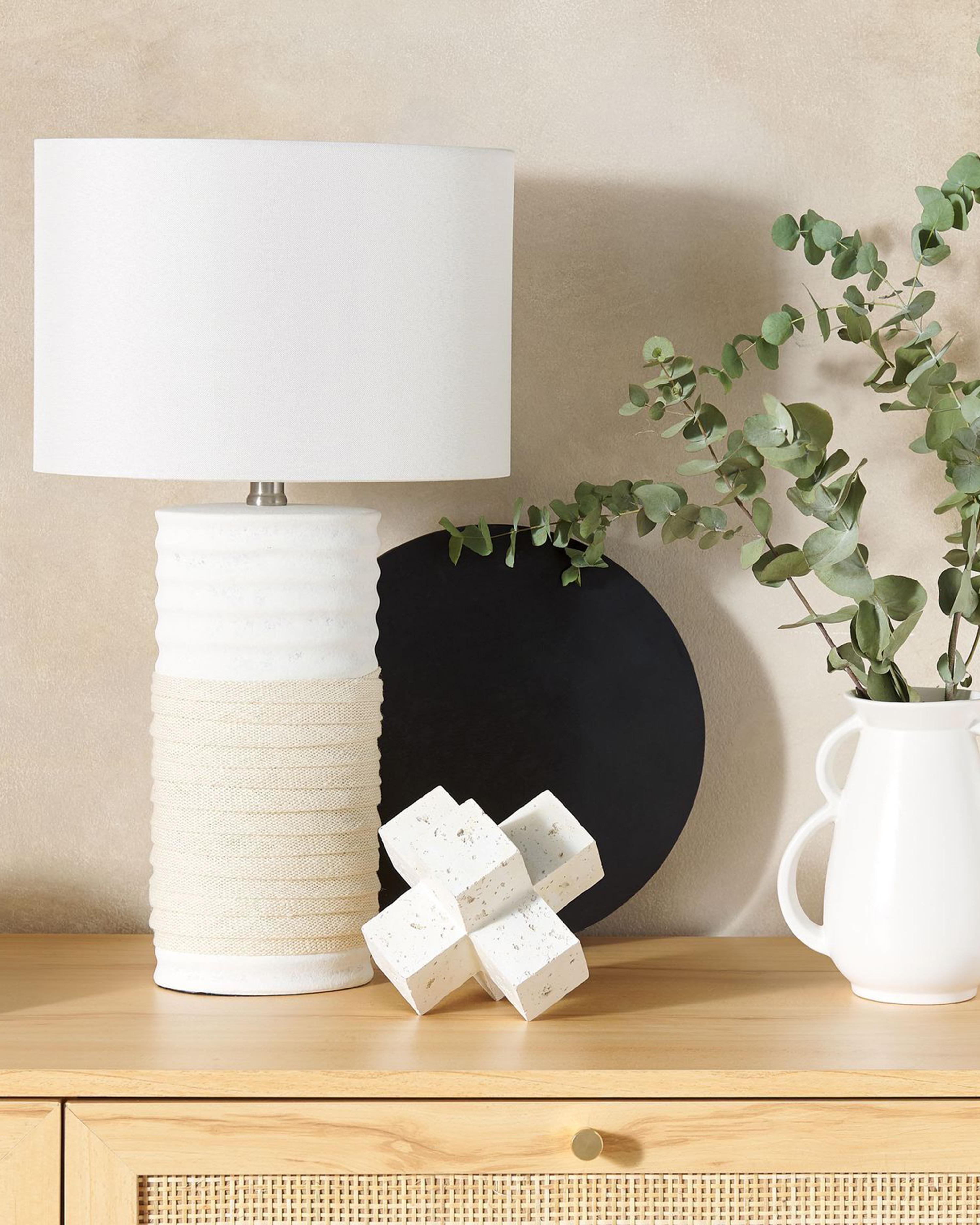 Tafellamp NAVIA Porselein Lichtbeige