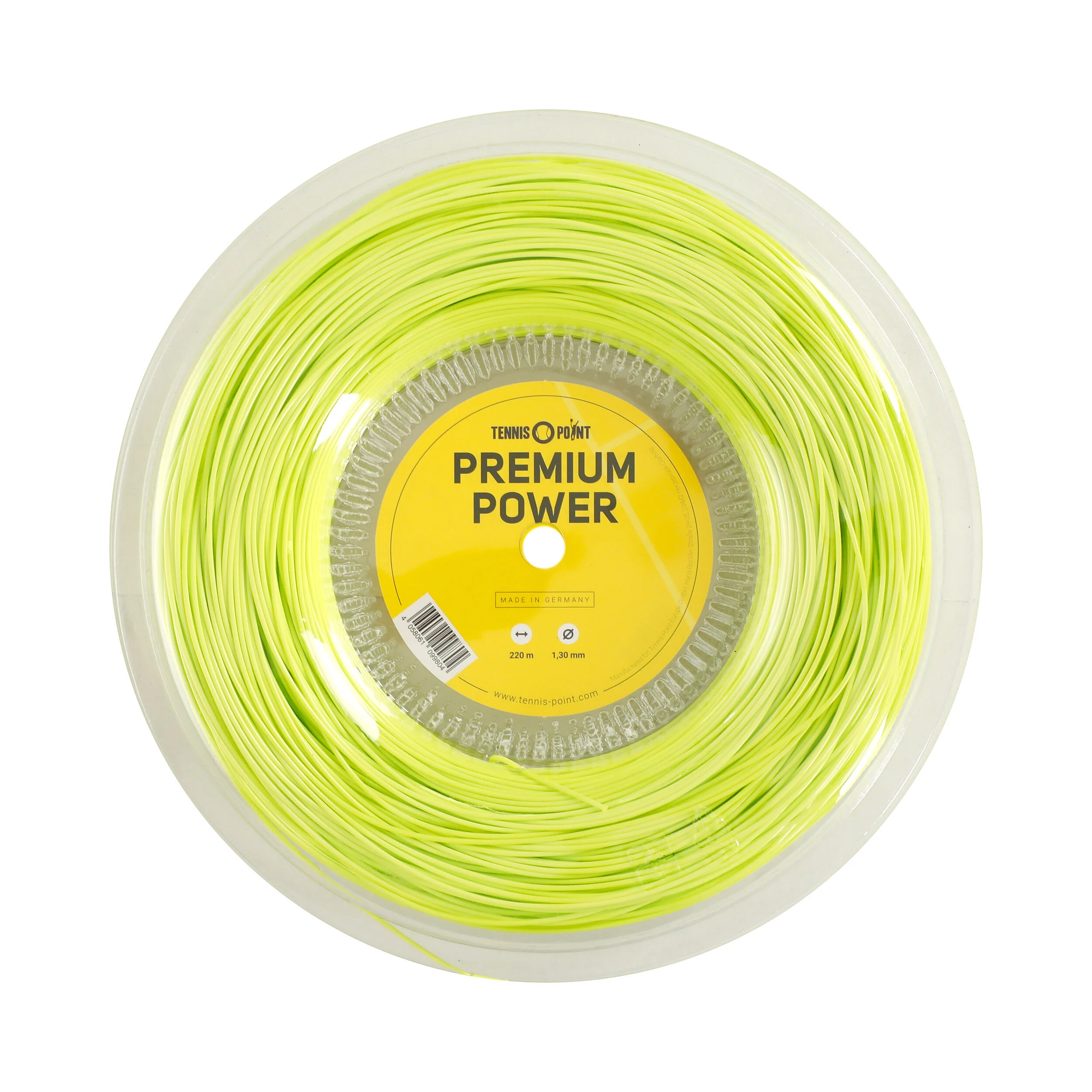 Tennis-Point Premium Power Bobine Cordage 220m - Jaune Lemon