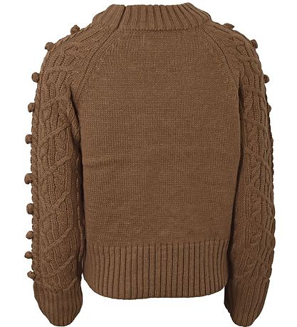 Hound Bluse - Strik - Mocha m. M?nster