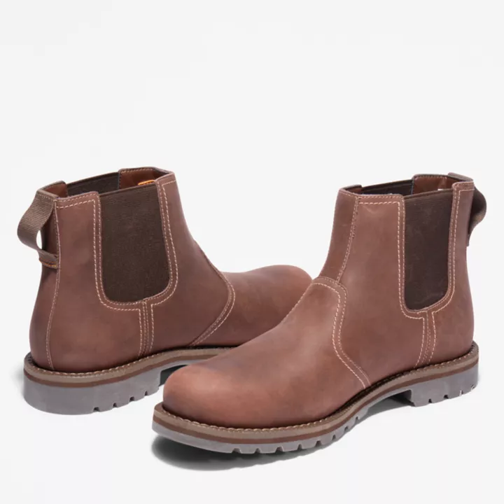 Bota Chelsea Larchmont II para homem, cor castanho claro.