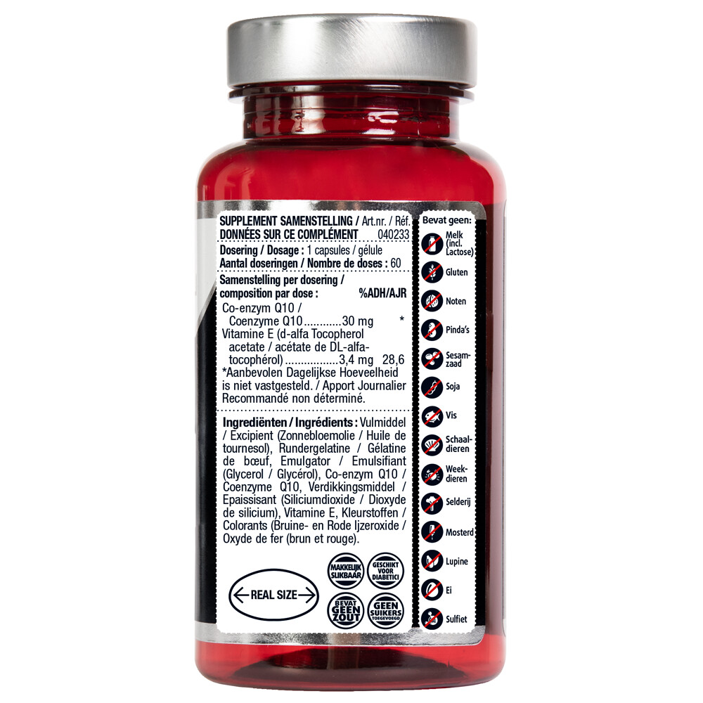 3x Lucovitaal Q10 30mg Once a Day 60 capsules