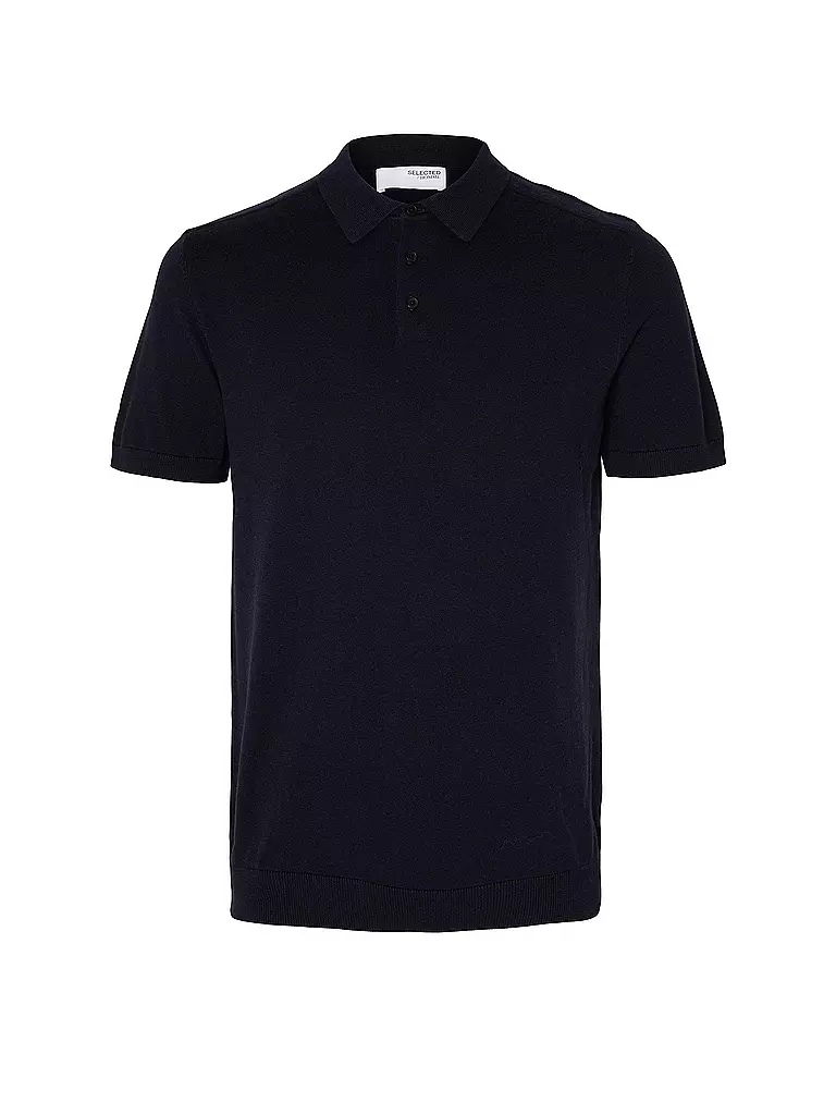 SELECTED Poloshirt SLHBERG blau