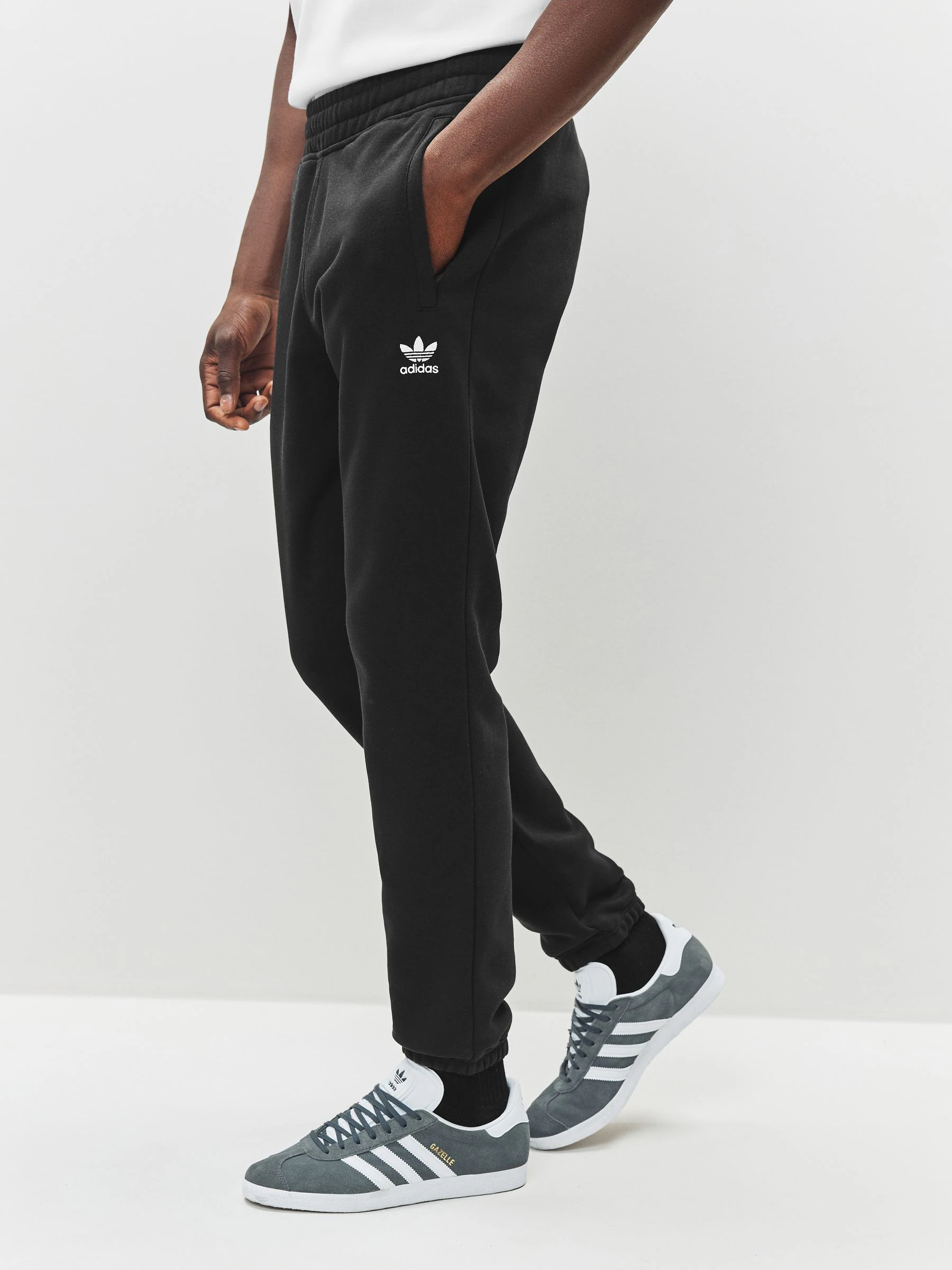 Zwart - adidas Originals Trefoil Essentials joggingbroek