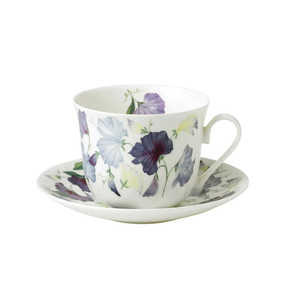 Déjeuner 45 cl et sous-tasse Sweety violet Roy Kirkham