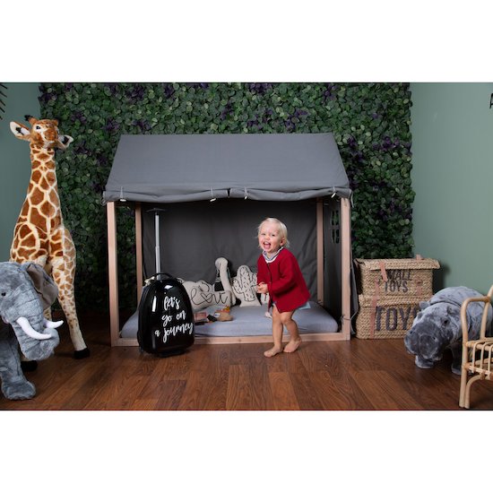 Toile petite maison 70x140   Anthracite        de               Childhome