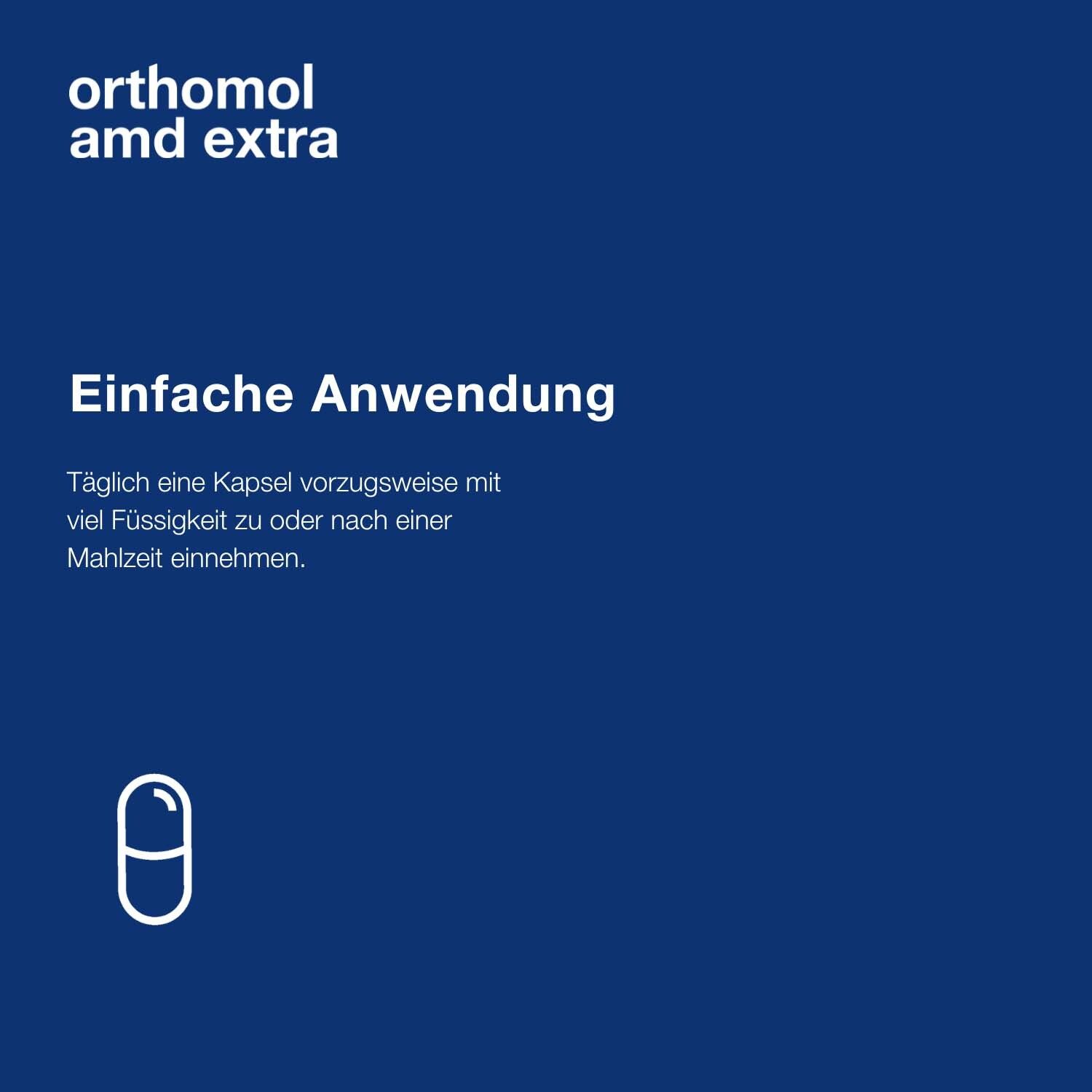 Orthomol AMD extra - Mikronährstoffe für den Erhalt normaler Sehkraft - mit Zink, Lutein und Zeaxanthin - Kapseln