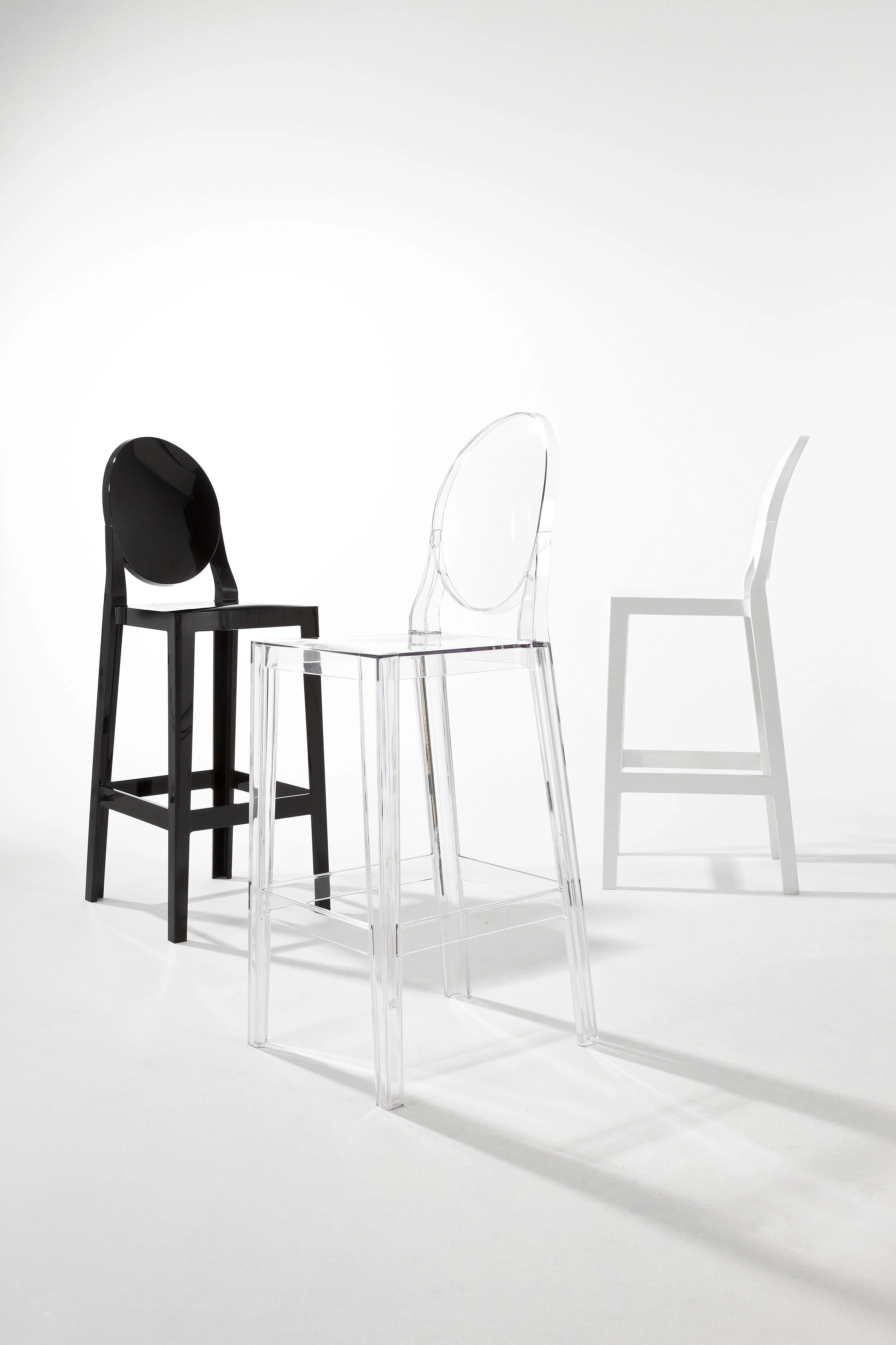 ONE MORE - Chaise de bar | Transparent