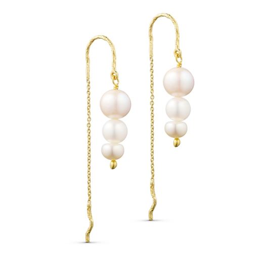 Pure By Nat Perleøreringe, Goldplated