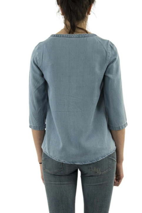 tee shirt Veromoda 10211063 trudy bleu