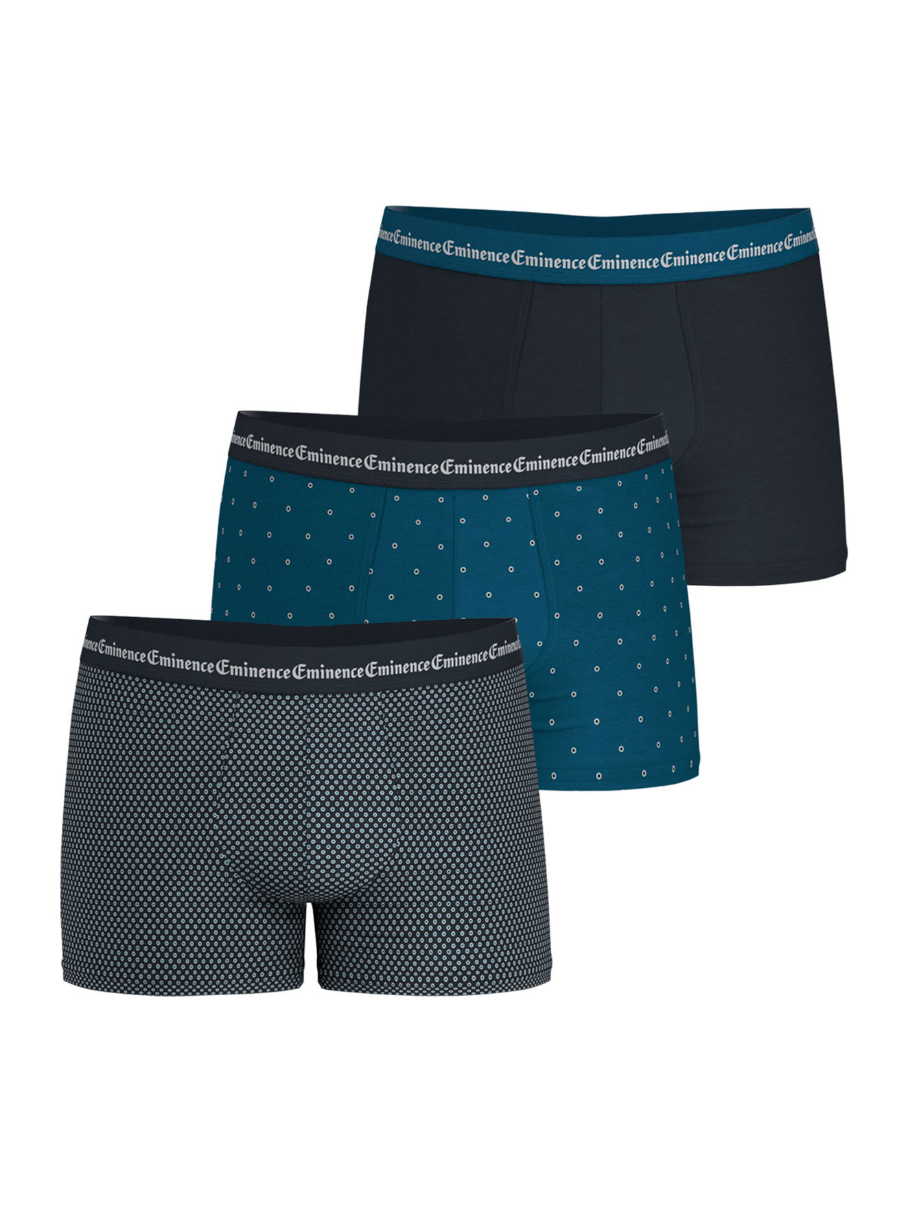 Lot de 3 boxers homme Business Print