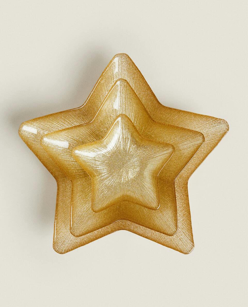 TIGELA DE VIDRO ESTRELA DE NATAL