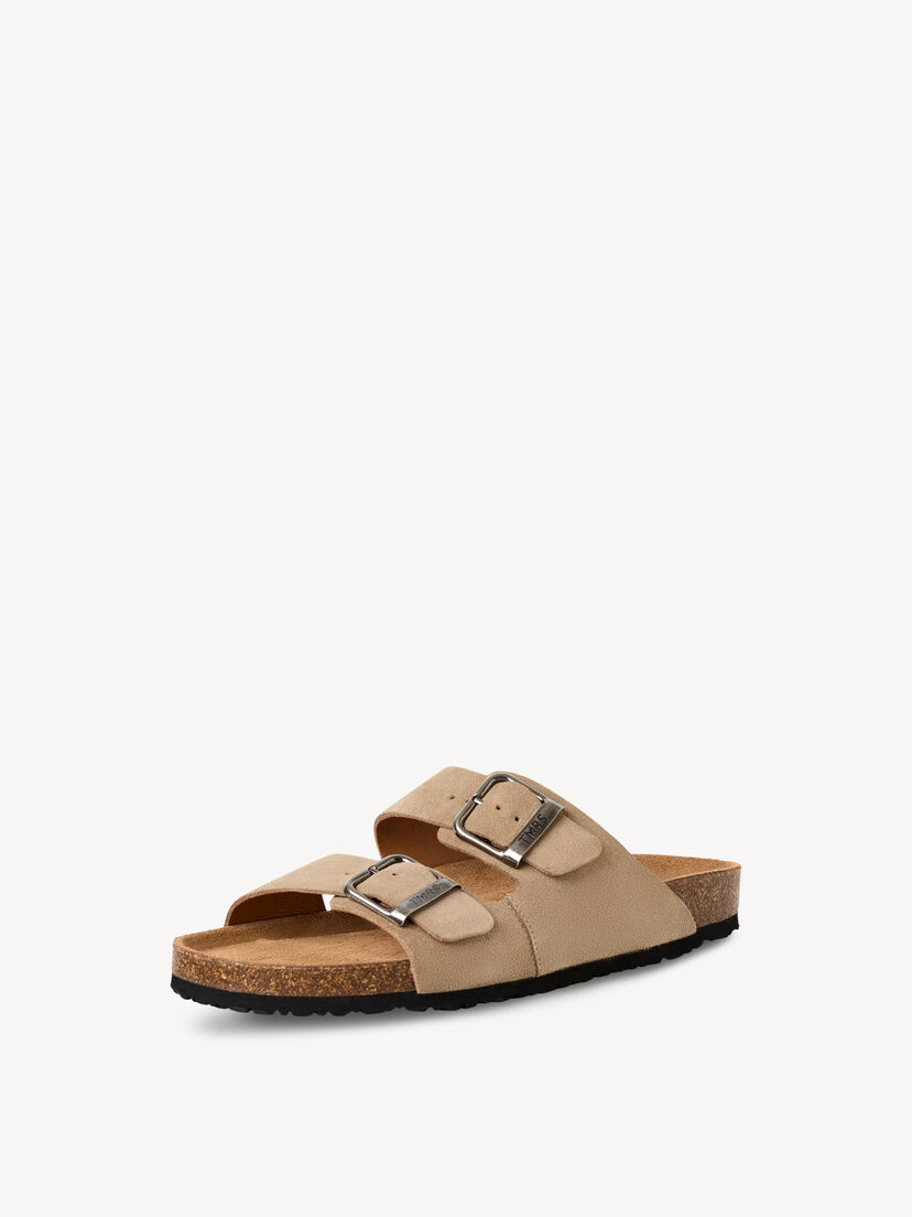 Leren Slipper - beige
