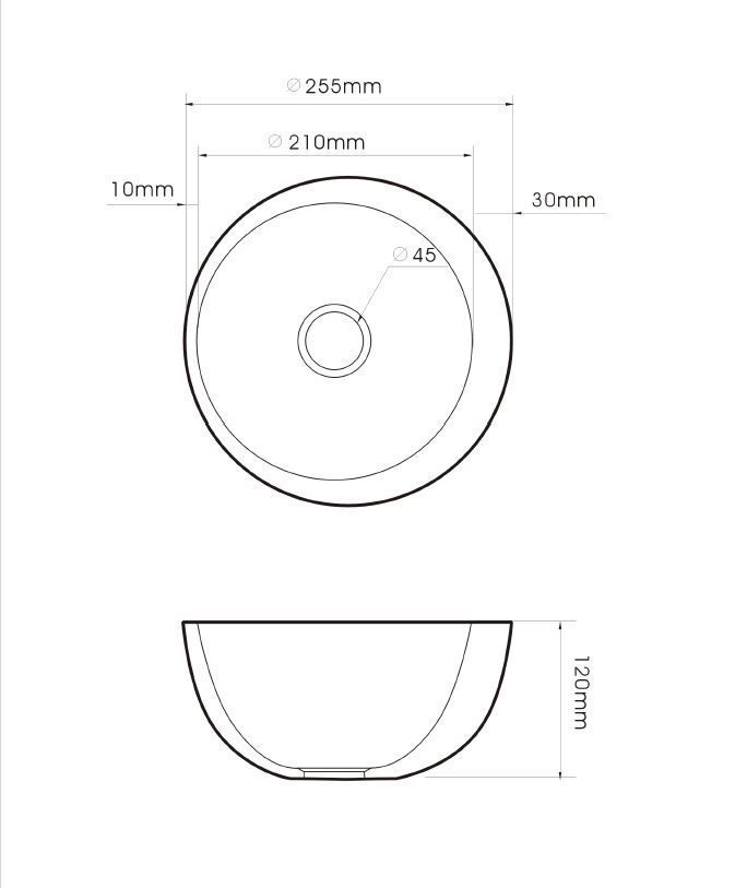 Best Design fontein Round opbouwkom 25cm
