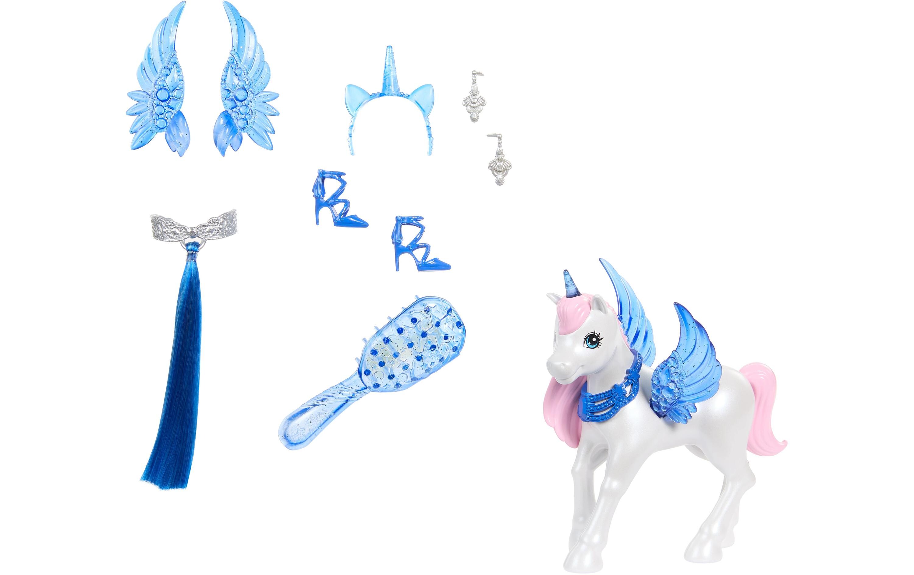 Puppe Barbie SaphireBarbie-Puppe mit Einhorn