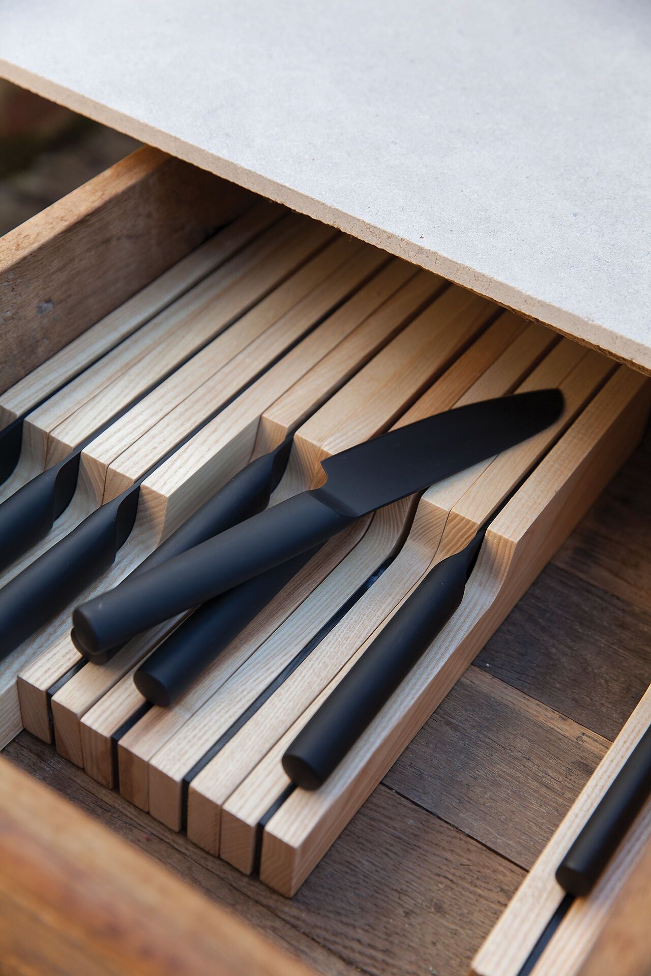 KURO CHEFMESSER SCHWARZ L19CM - Schwarz / T: 2.8 cm x H: 19.0 cm