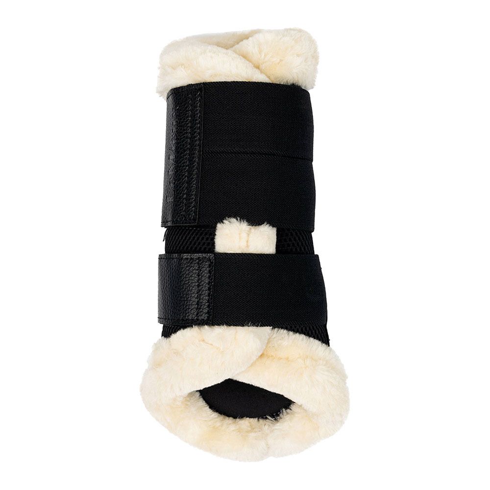 Le Mieux FLEECE EDGED MESH - Guêtres x2 black/natural