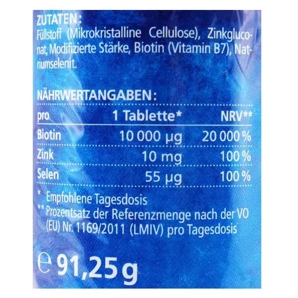 Vitamaze Biotina 10mg + Zinco + Selênio 365 comprimidos