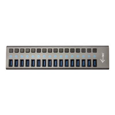 i-Tec USB 3.0 Charging HUB - Hub - 16 x SuperSpeed USB 3.0 - de bureau