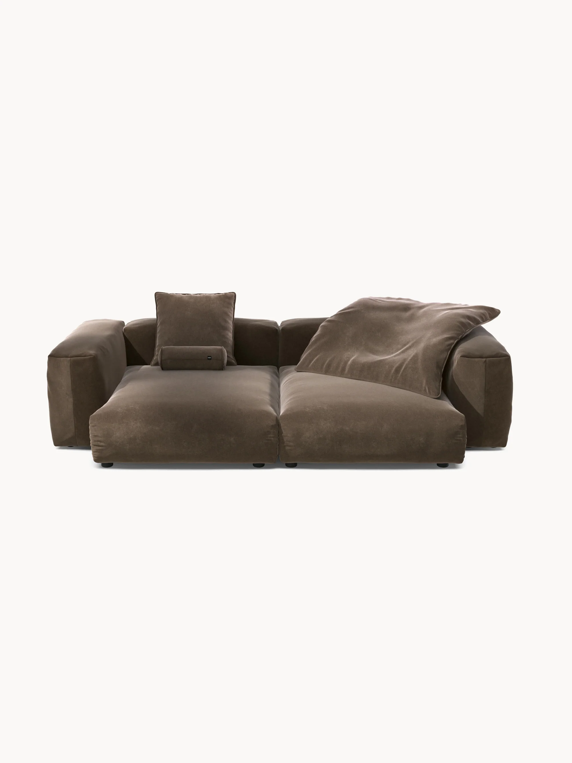 Modulaire bank Vetsak (3-zits) van fluweel