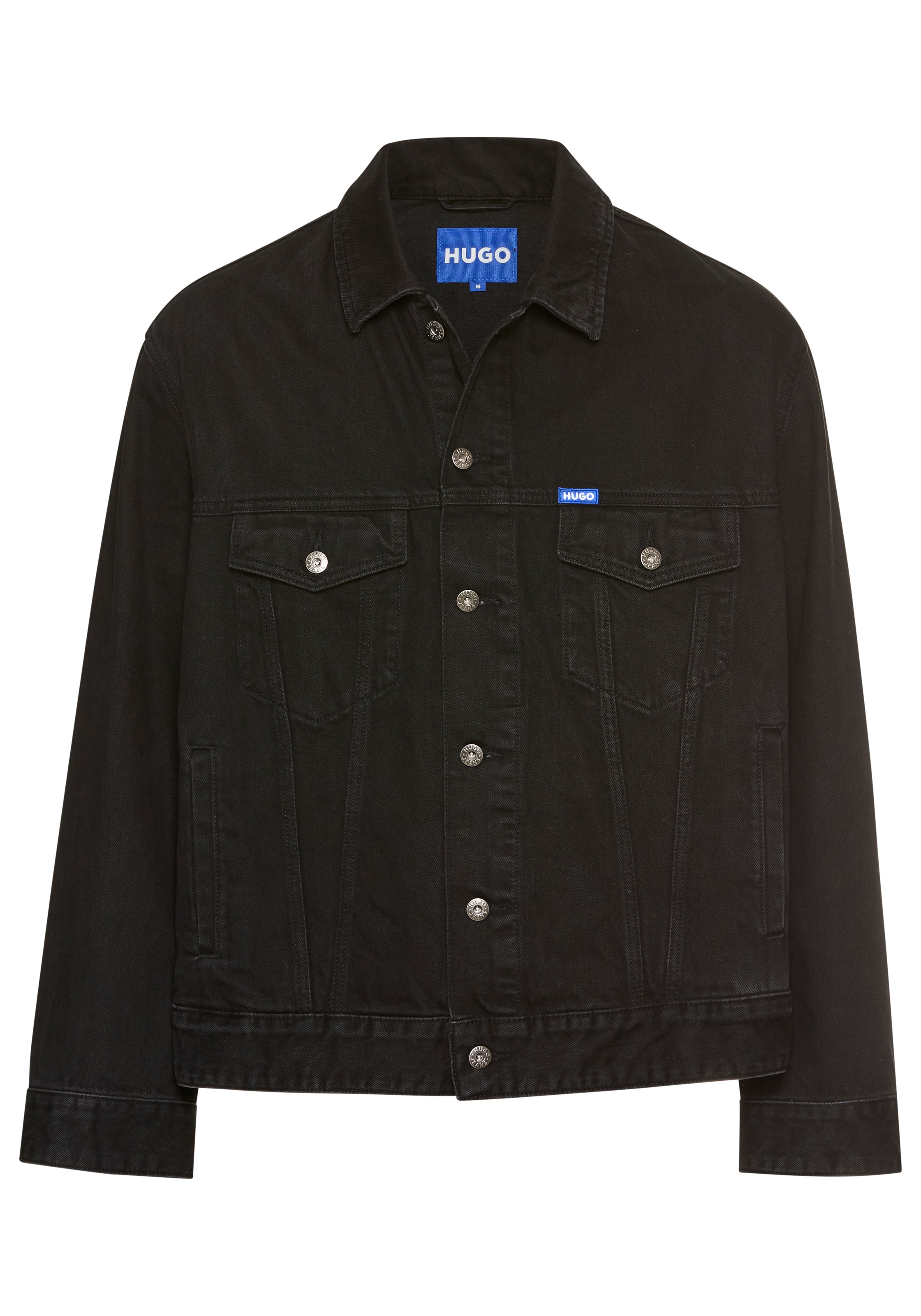 HUGO Blue Jeansjacke »Kirkby« mit Logo-Details, regular-fit