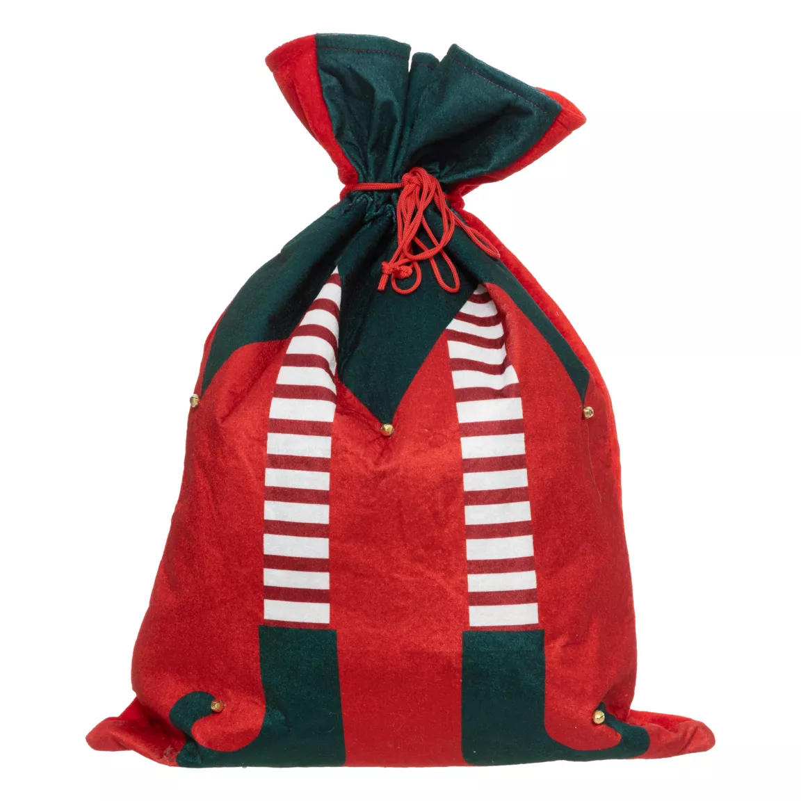 Sac cadeau velours (H70 cm) Hotte du lutin