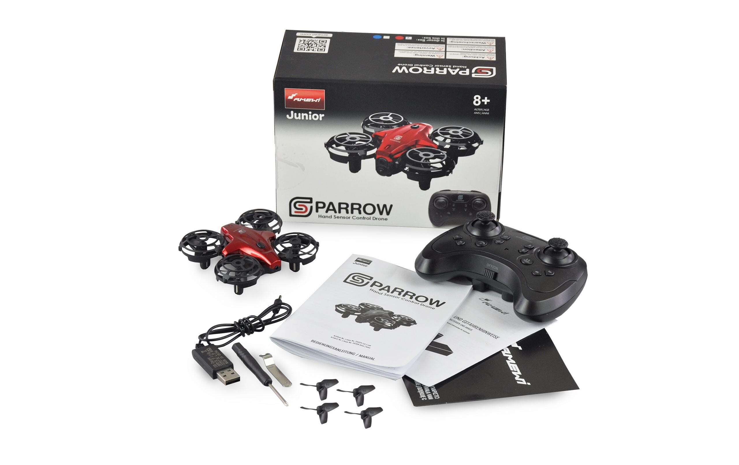 Drohne Sparrow, Rot, RTFSparrow Mini-Quadrokopter mit Sensoren